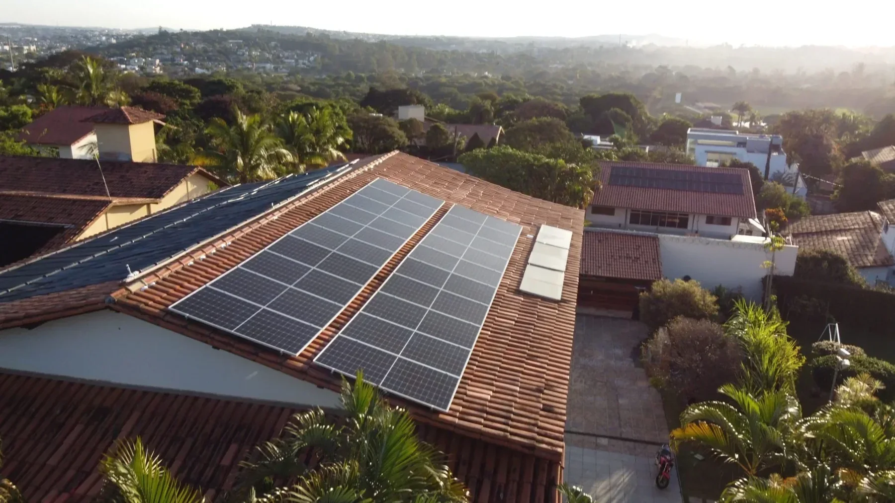 Instalação real de energia solar da Sol & Energia
