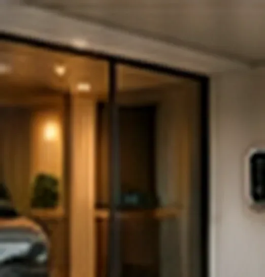 Garagem residencial preparada para recarga